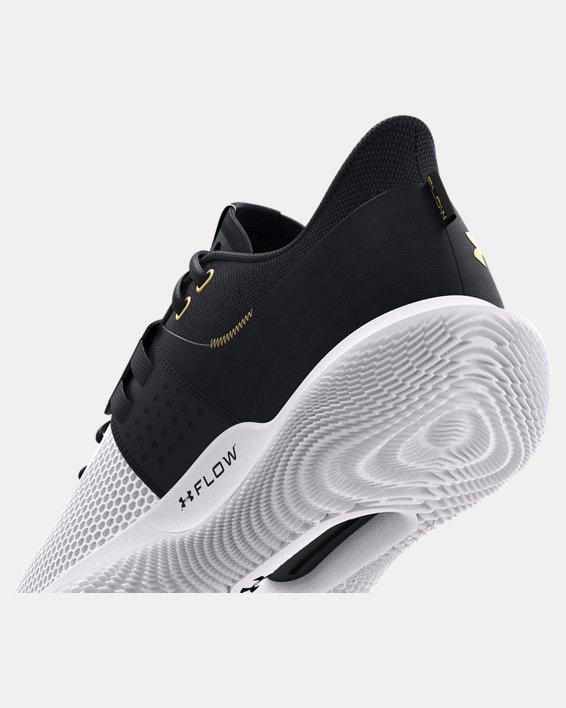 Unisex UA Flow FUTR X Basketball Shoes, Black, pdpMainDesktop image number 5